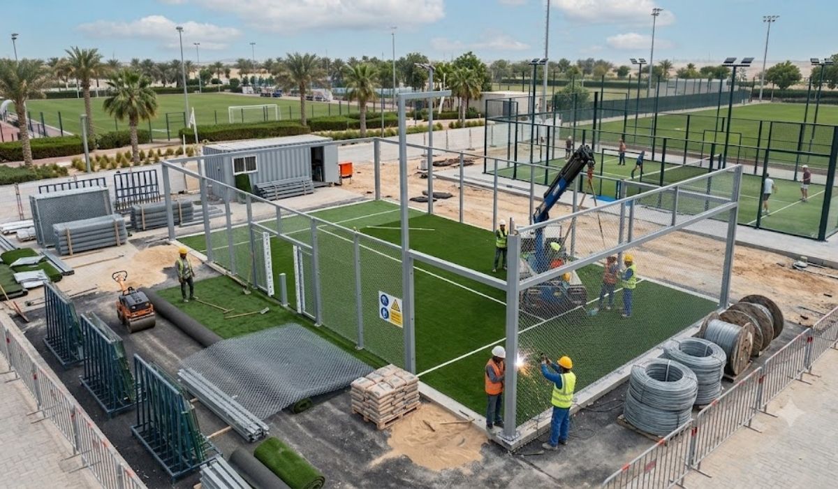 Indoor Outdoor Padel Court Construction
