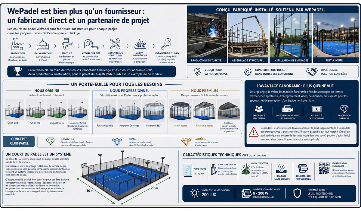 WePadel Fabricant de Terrains de Padel