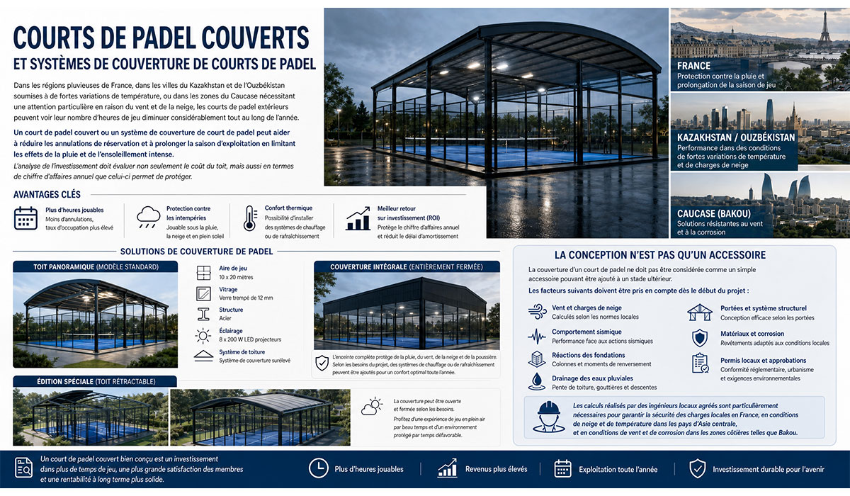 Terrains de Padel Couverts