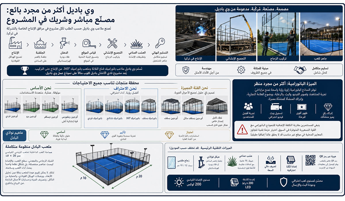 WePadel مُصنّع ملاعب البادل