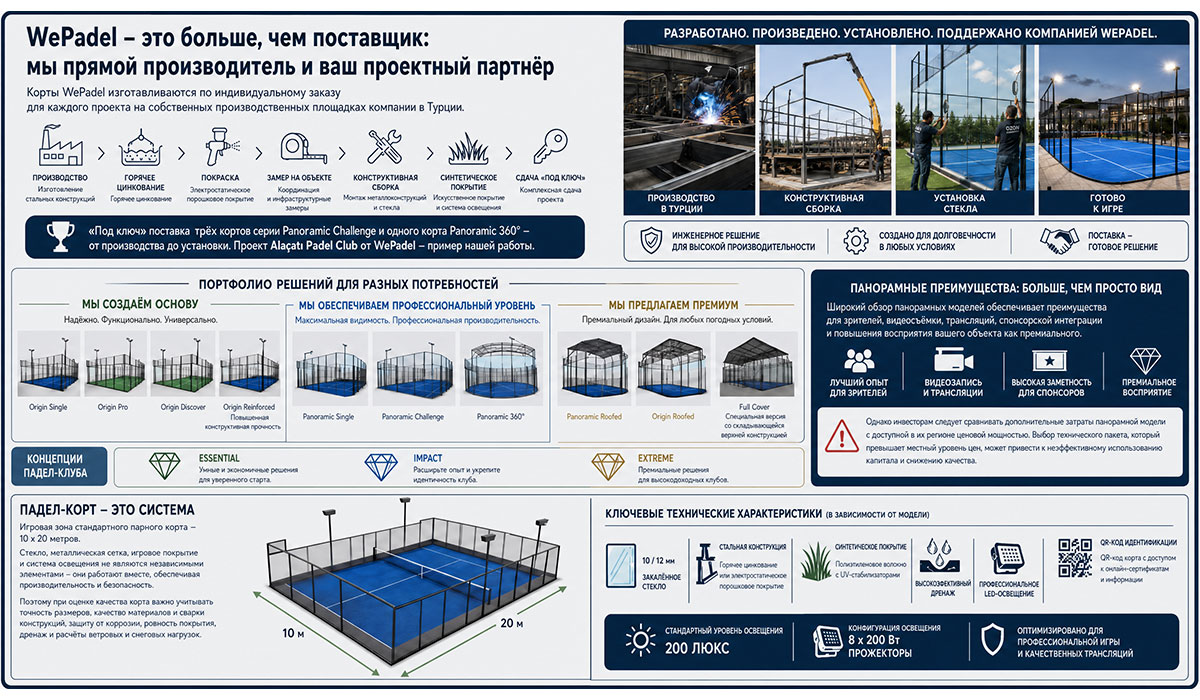 WePadel — Производитель кортов для падела