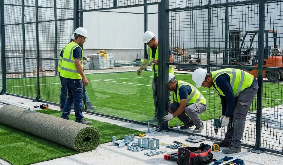 Installation terrain padel